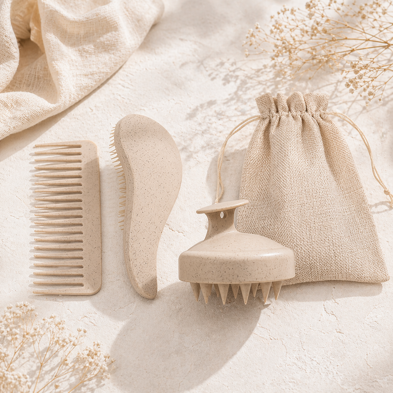 Eco-Friendly Scalp Massager Gift Set