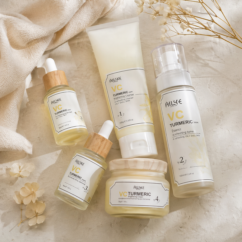 AILKE Organic Turmeric Whitening Skin Care Set